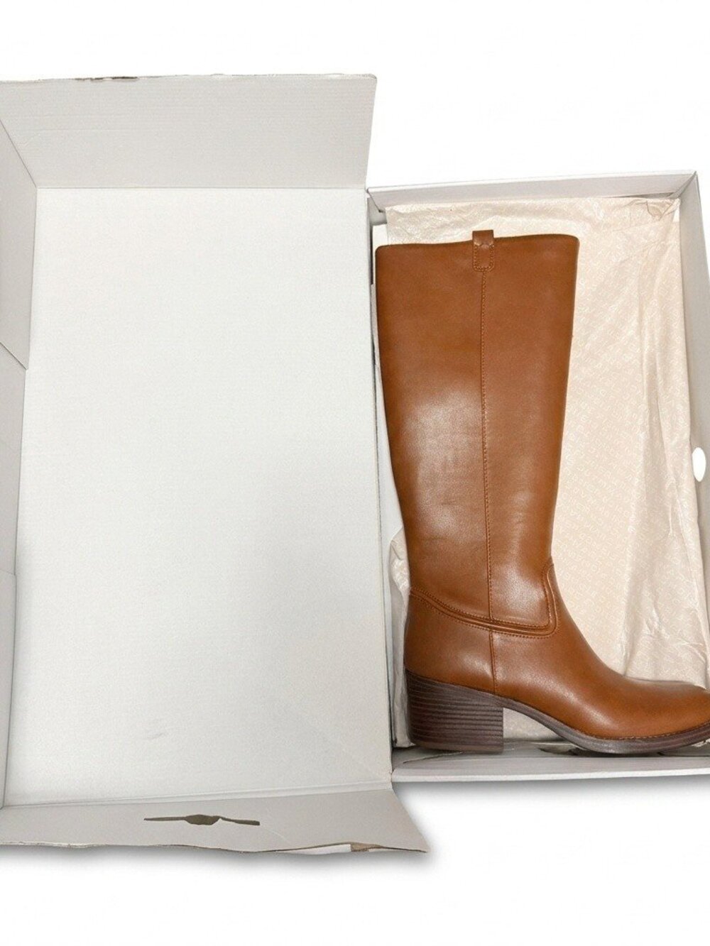 Marc Fisher Women's Kizzia Block Heel Dress Riding Boots Medium Brown NWT Sz 10 - Picture 3 of 8